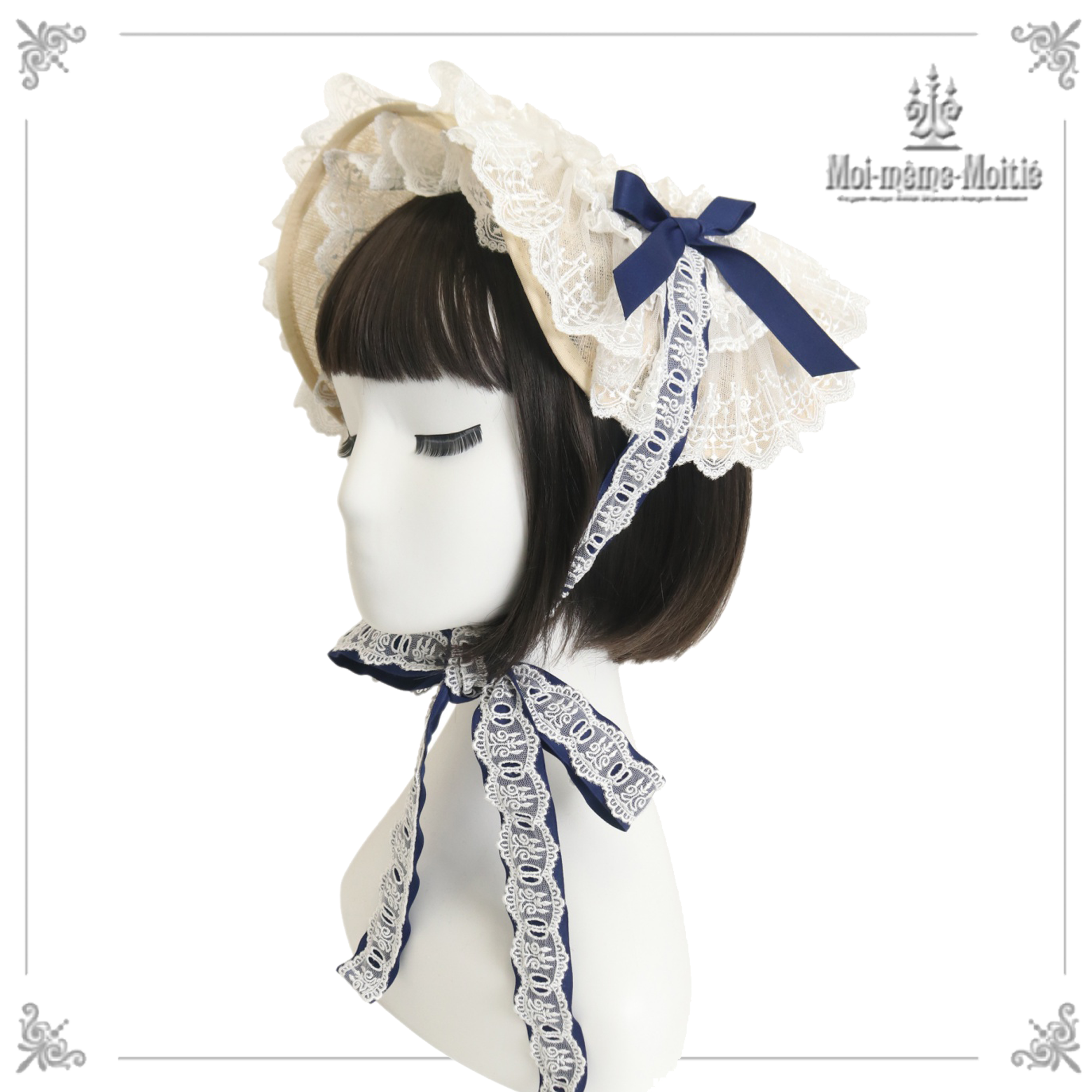 Moi-meme-Moitie 綿レースヘッドドレス アリスアンドザパイレーツ Moi-meme-Moitie 綿レースヘッドドレス アリスアンドザ