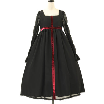 USED】【13号】Rose Garden刺繍サンドレス(黒×青) | Moi-même-Moitié