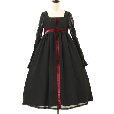 USED】十字架フロッキー鳥籠スカート（黒×青） | Moi-même-Moitié