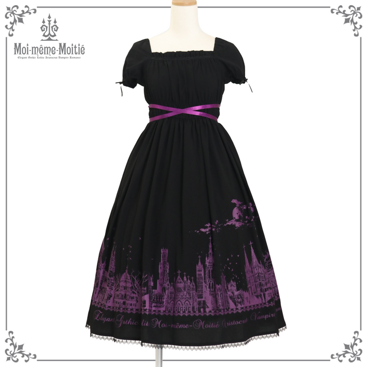 moi meme moitie モワティエ サイレントムーンワンピース パープル Silent Moon OP (Medium Length) | Moi-même-Moitié | Wunderwelt