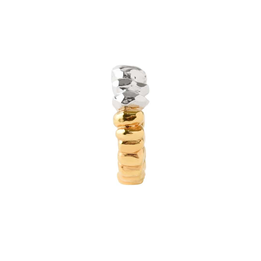 Poppy × Q-pot.】Spike Teeth Ring (Silver&Gold) | Q-pot
