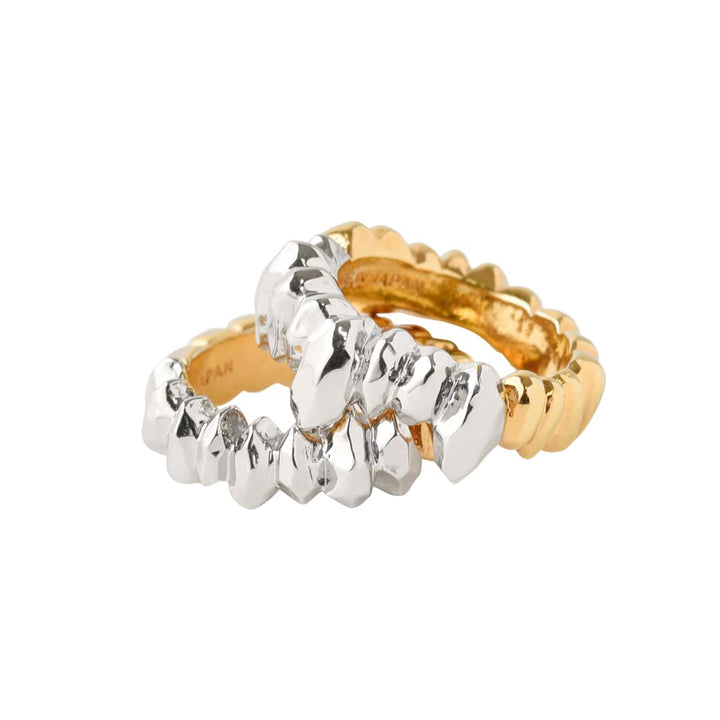 Poppy × Q-pot.】Spike Teeth Ring (Silver&Gold) | Q-pot