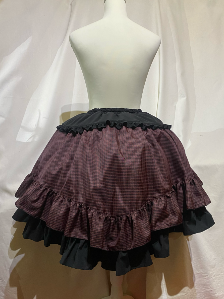 編み上げ巻きフリルスカート | MARBLE | ロリータ ゴスロリ ゴシック