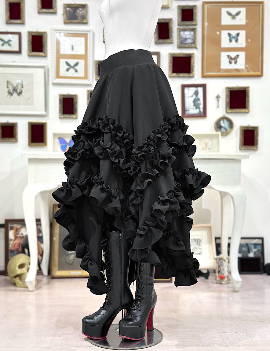 hm Asymmetrical Skirt (shell/ Black) | Na+H | Wunderwelt Fleur