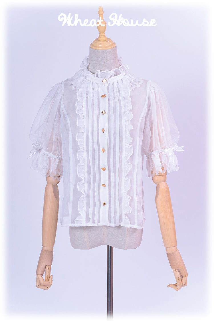 取寄せ】Wonderland Garden シフォンブラウス（ご注文後2ヶ月以降入荷 