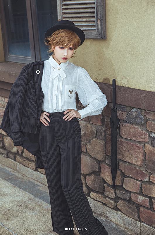 daichiogata クロスタイブラウス ジャガード daichïogata(ダイチオガタ