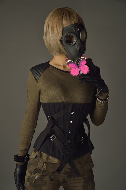 Sandglass-shaped Fan Lacing Corset (Underbust) | PureOne Corset