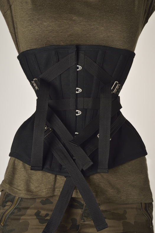 Sandglass-shaped Fan Lacing Corset (Underbust) | PureOne Corset