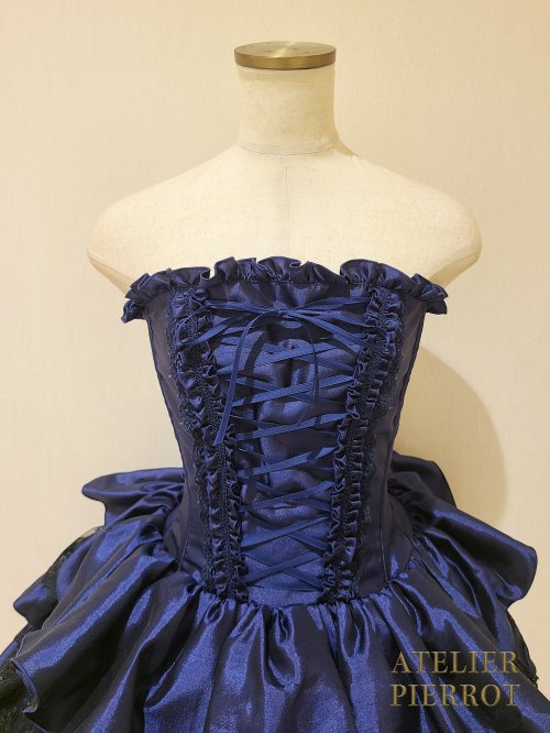 ATELIER PIERROT Narcissusワンピース ネイビー ATELIER-PIERROT Narcissus ロングワンピース ネイビー