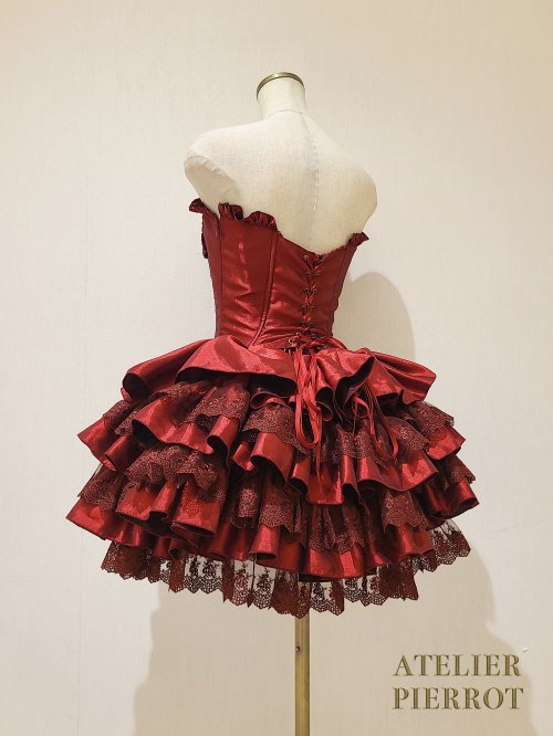 ATELIER PIERROT アトリエピエロ コルセットワンピース 赤系