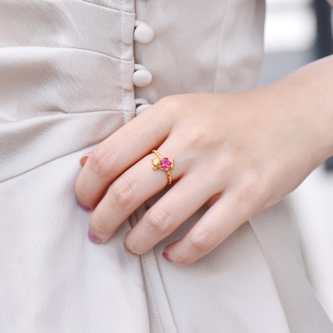 Poppy × Q-pot.】Teddy Bear Ring | Q-pot. | Wunderwelt Fleur