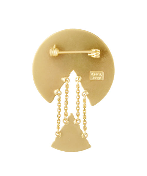 メルティッド チーズ ペパロニピザ ブローチ 0760006 | Q-pot