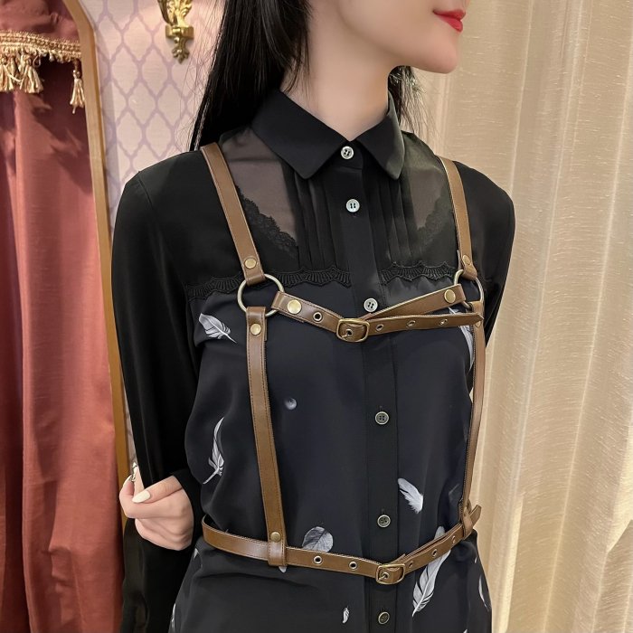 フェイクレザーハーネスベルト | abilletage | ロリータ ゴスロリ