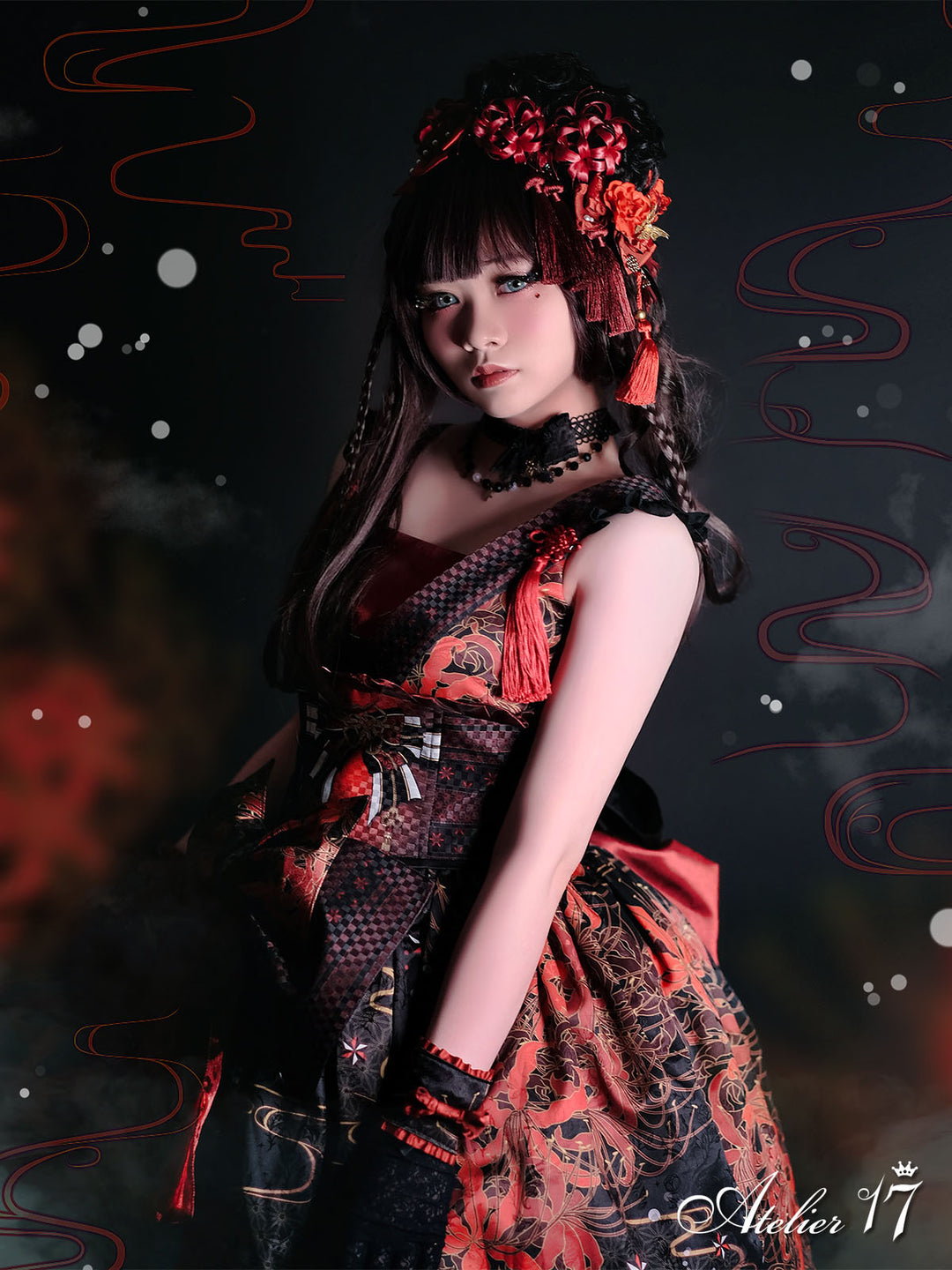 Special Order】Lycoris radiata JSK (red) | Atelier 17 | Wunderwelt