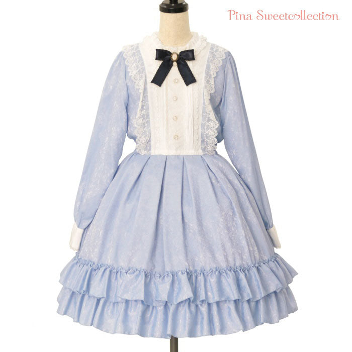 ローズジャガードワンピース【長袖】 | Pina sweetcollection