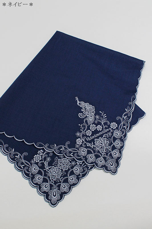 孔雀刺繍ハンカチ | Victorian maiden | ロリータ ゴスロリ ゴシック