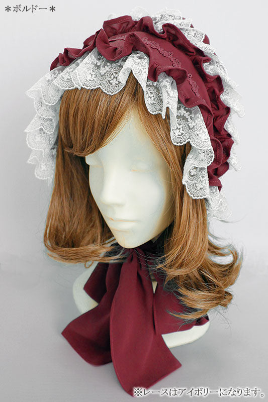 お値下げ！ヴィクトリアンメイデン　ボンネット　ピンク お取寄せ】ヴェルサイユハーフボンネット | Victorian maiden