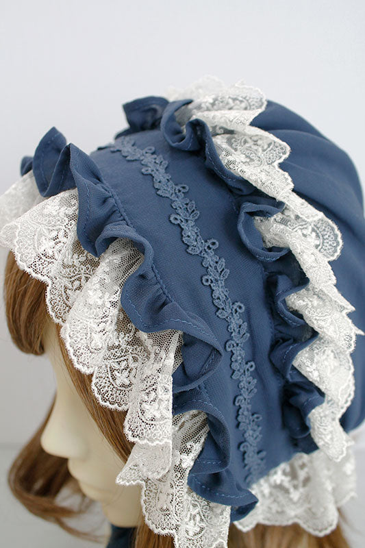Victorian Maiden　リラックスレーシーボンネット　ボルドー リラックスレーシーボンネット | Victorian maiden | ロリータ