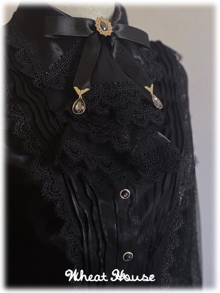 蒼穹の荘園ジャボ付きブラウス | Wheat House | ロリータ ゴスロリ