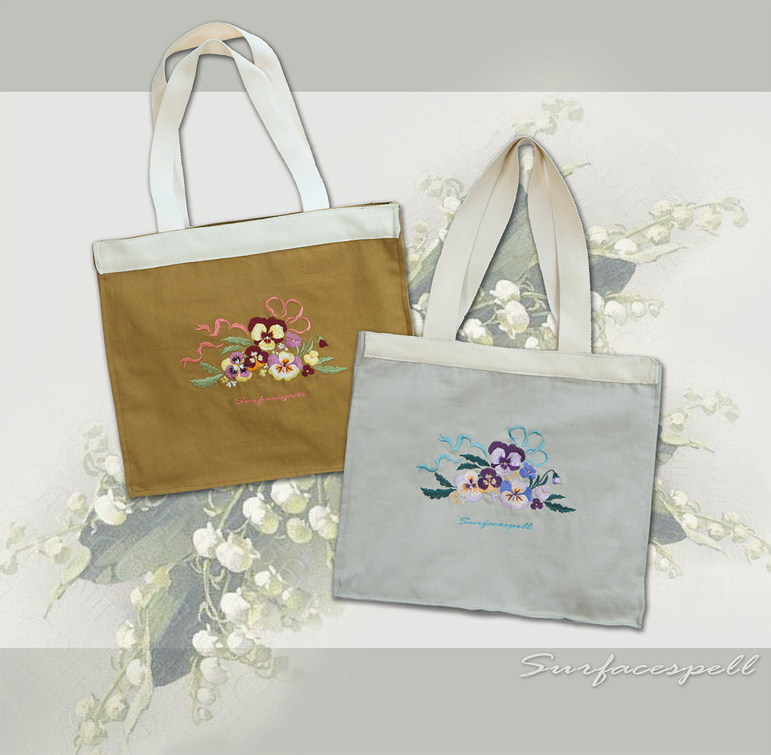 バンドリ Roselia 刺繍トートバッグ 開封済み 未使用 There's pansies for thoughts すみれ刺繍トートバッグ | Surfacespell