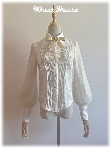 トップス foufou big ribbon jacquard blouse The Firmament Manor Blouse with Jabot (expected to ship November