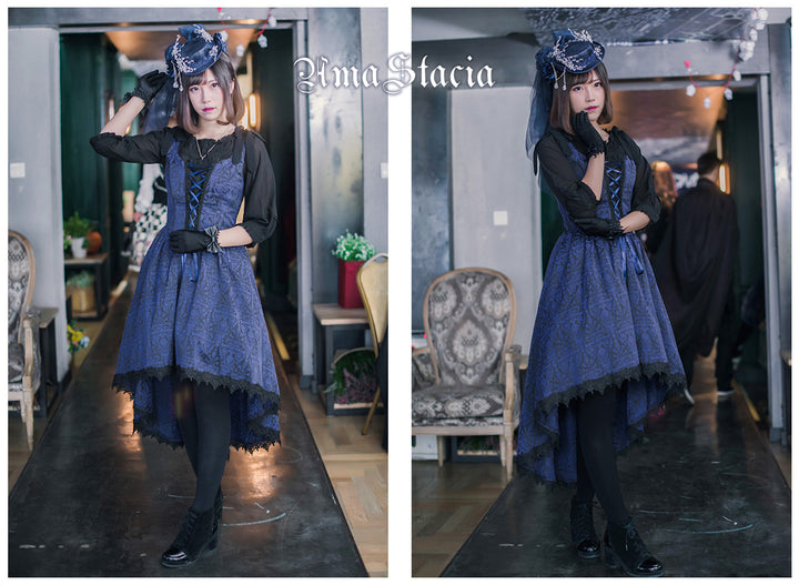 即納　Belchic スカート　フィッシュテール　ハイウエスト　ゴスロリSサイズ Belchic ロングスカート フィッシュテール ハイウエスト