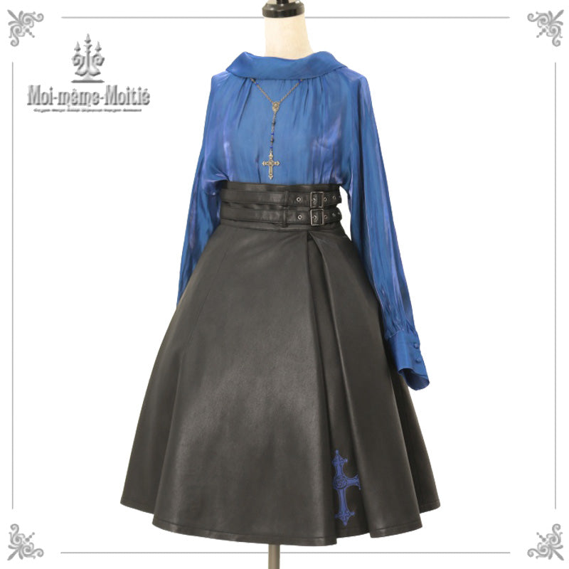 クロスローズ合皮スカート | Moi-même-Moitié | ロリータ ゴスロリ  