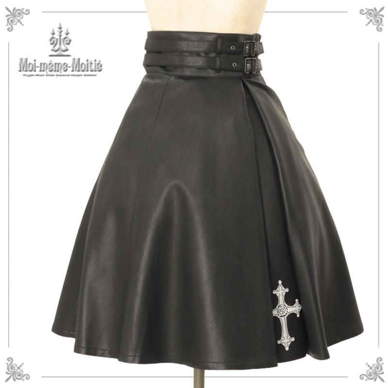 クロスローズ合皮スカート | Moi-même-Moitié | ロリータ ゴスロリ  