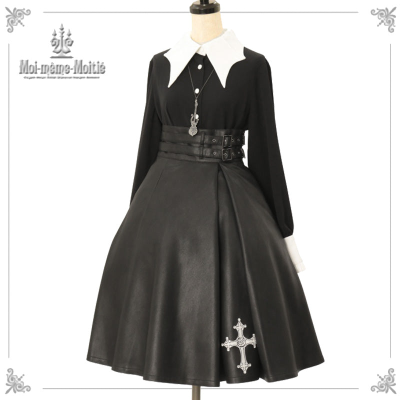 クロスローズ合皮スカート | Moi-même-Moitié | ロリータ ゴスロリ  