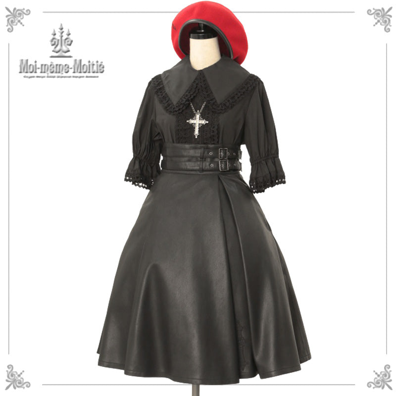 クロスローズ合皮スカート | Moi-même-Moitié | ロリータ ゴスロリ  