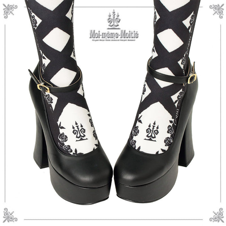 Moi-meme-Moitie 編み上げオーバーニー 再入荷】リボン編み上げオーバーニー 【クーポン対象外】 | Moi