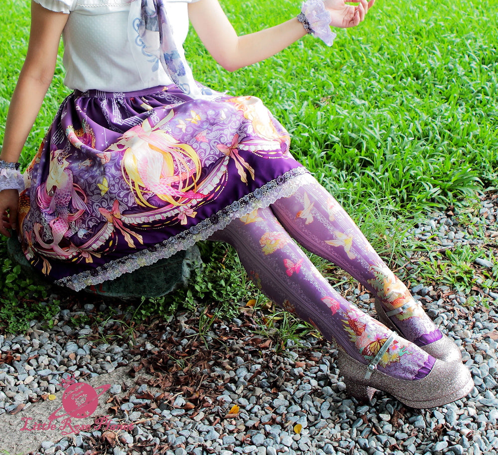 真夏の夜の妖精事典 スカート＋オーバーニーセット | Little Rose