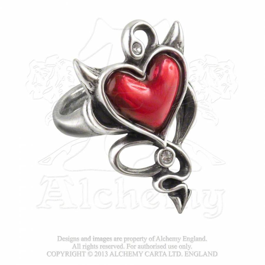 Devil heart ring store