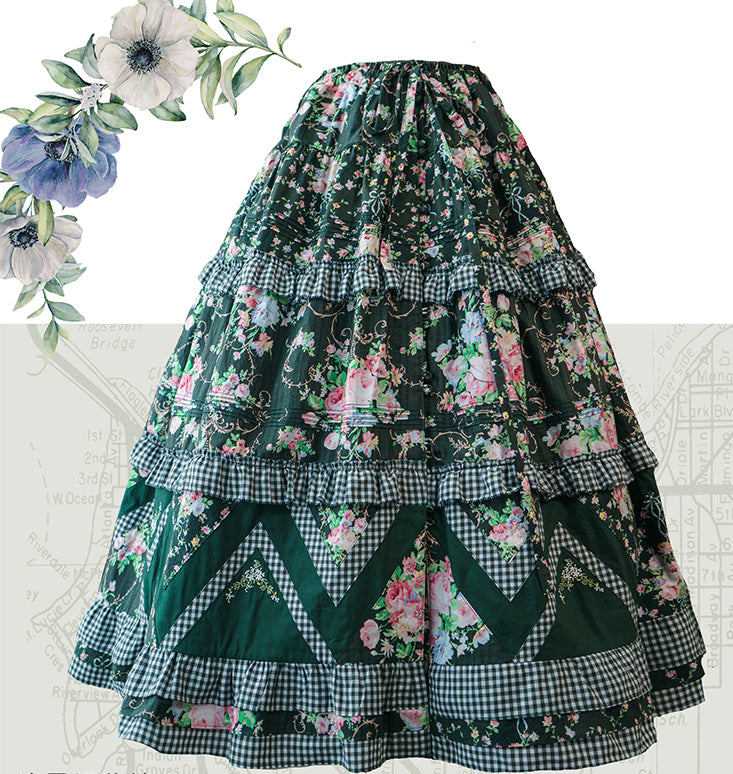 Dreamland 前開きロングスカート | Surfacespell | ロリータ ゴスロリ