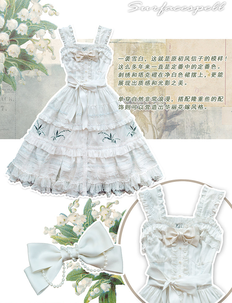 Lily Jo様用 Lily of the Valley Embroidery Pintuck JSK | Surfacespell