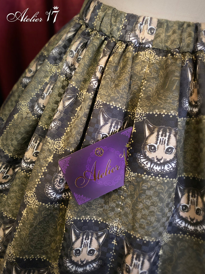 Finding Leopard Cat 』Skirt + Ribbon Clip | Atelier 17