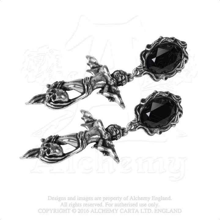 E375 Pewter Earring: Mesukmus | Alchemy Gothic | Wunderwelt Fleur E375 Pewter Earring: Mesukmus | Alchemy Gothic | Wunderwelt Fleur