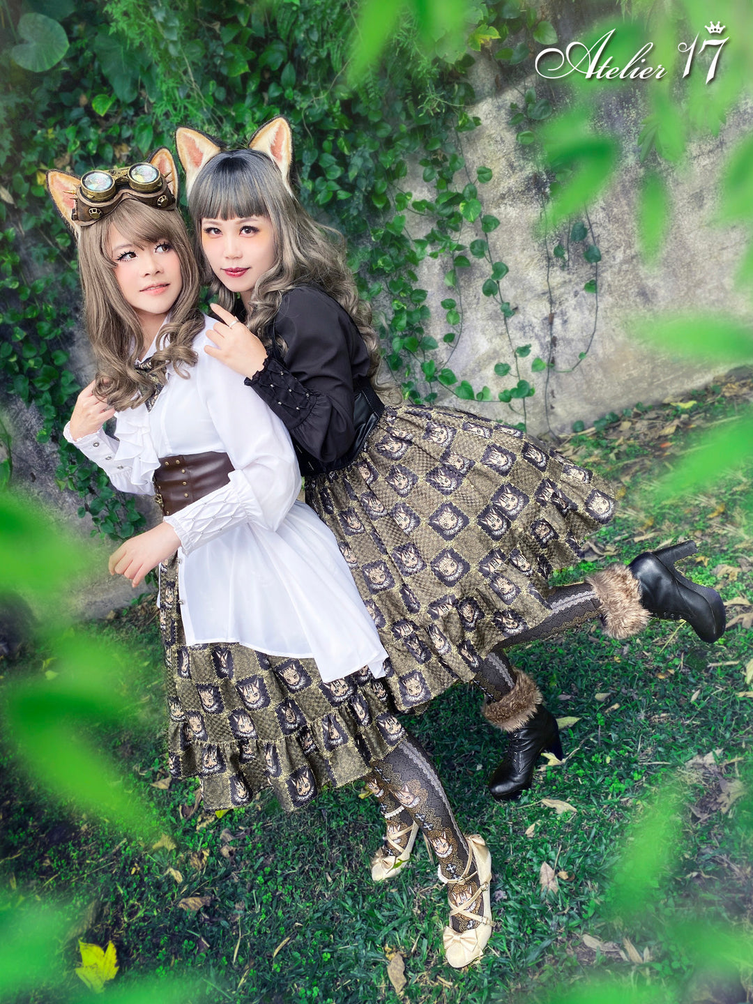 Finding Leopard Cat 』Skirt + Ribbon Clip | Atelier 17