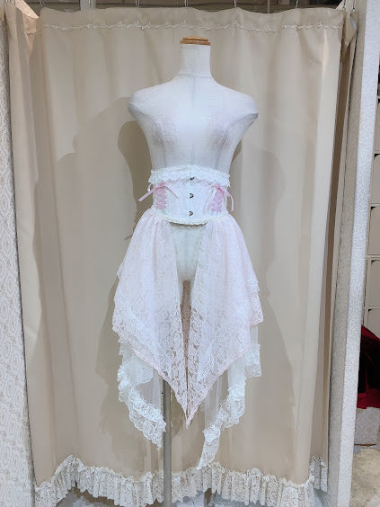 TIERED LACE TAIL VERY SHORT CORSET | MAJOH | Wunderwelt Fleur