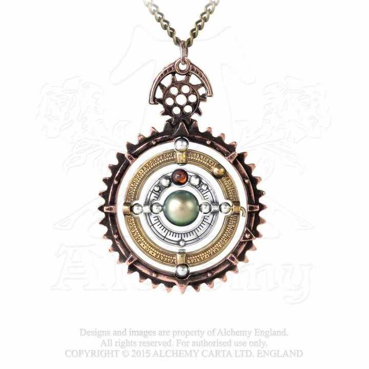 P724 Pewter Pendant: Ordium Coelestium Mechanicum | Alchemy Gothic