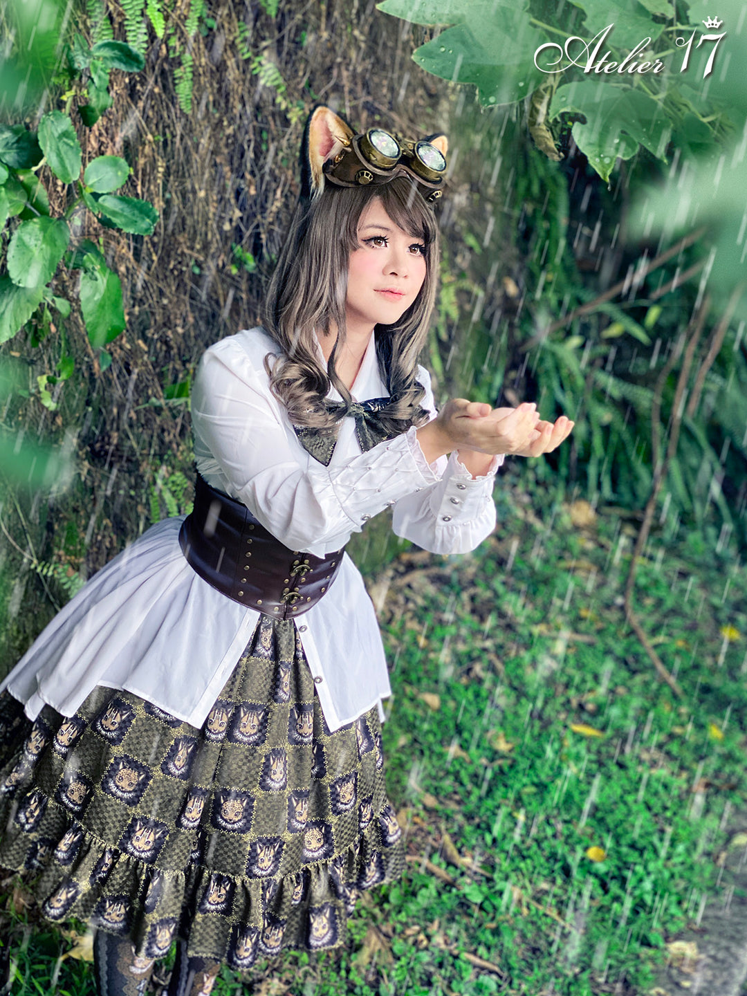 Finding Leopard Cat 』Skirt + Ribbon Clip | Atelier 17