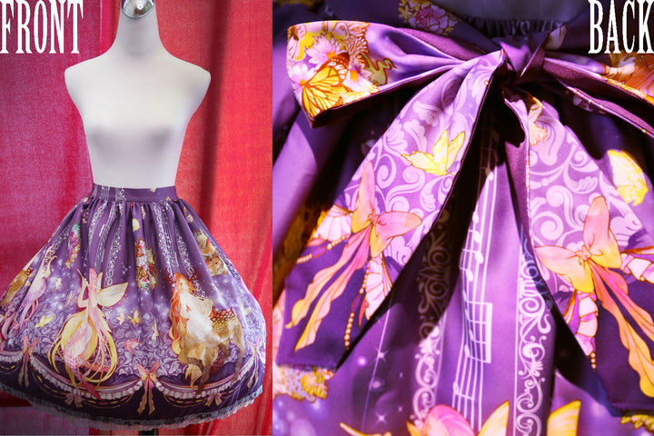 真夏の夜の妖精事典 スカート＋オーバーニーセット | Little Rose