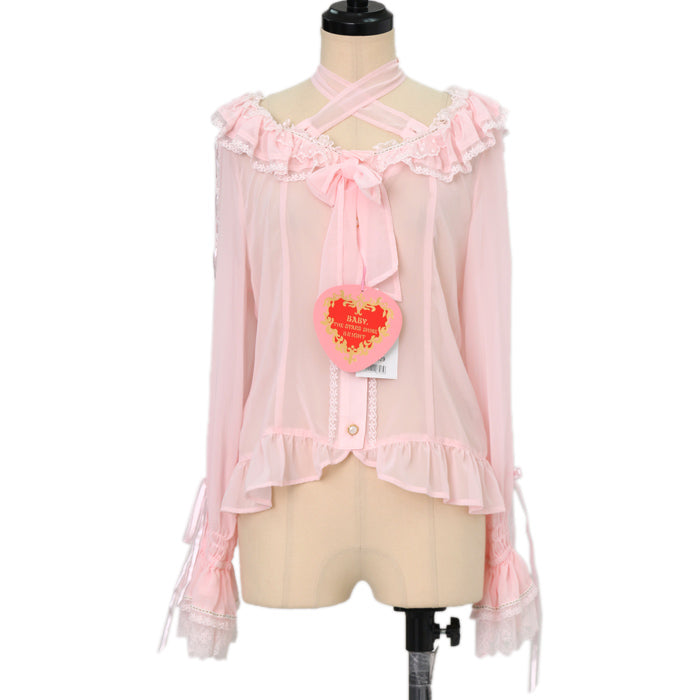 BABY, THE STARS SHINE BRIGHT ピンクブラウス ベイビーザスターズ