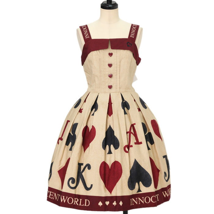 Playing Card Gobelin Just Waist JSK | Innocent World