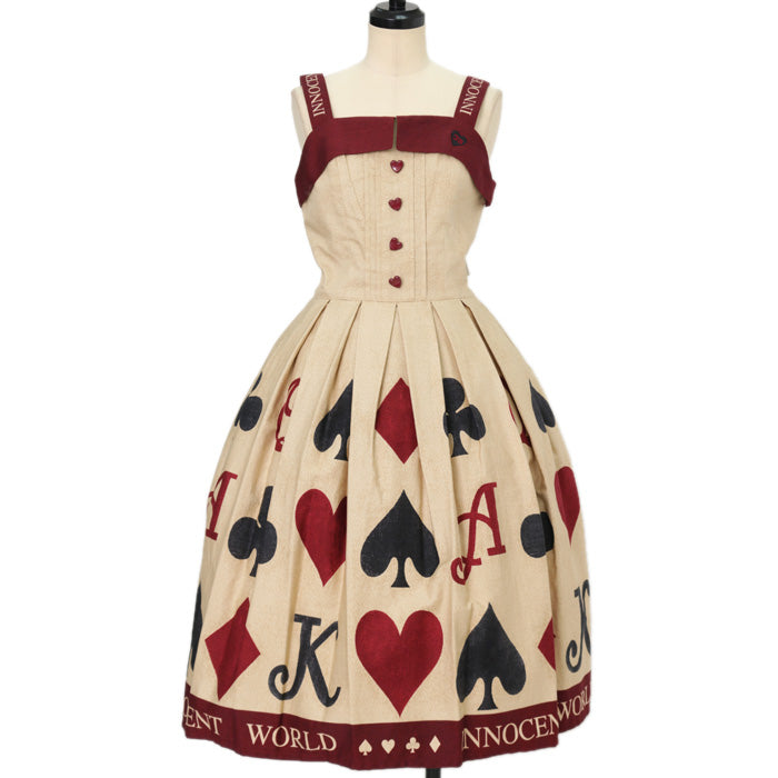 Playing Card Gobelin Just Waist JSK | Innocent World