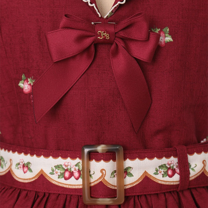 ストロベリープレートテーラードジャンパースカート | Innocent World