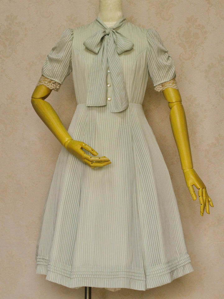 Lumignon Bijou grid ribbon dress（❤︎Lumignonオリジナル商品