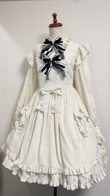 Apron Dress (ivory) | PhysicalDrop | Wunderwelt Fleur - Online