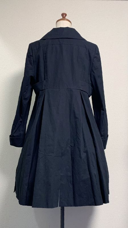 ダブルボタンコート カジュアル【無地黒】 | PhysicalDrop | ロリータ