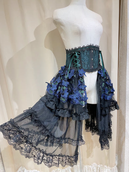 MR corset (MAJOH)レースケープ付ワンピース パープル sfg1_c351beeb-952e-4add-b9c2-